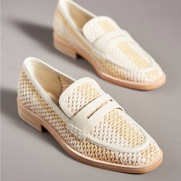 Dolce Vita Shoes - Dolce Vita Halley Raffia Woven Loafers – Ivory Multi – Size 7 (NWT)